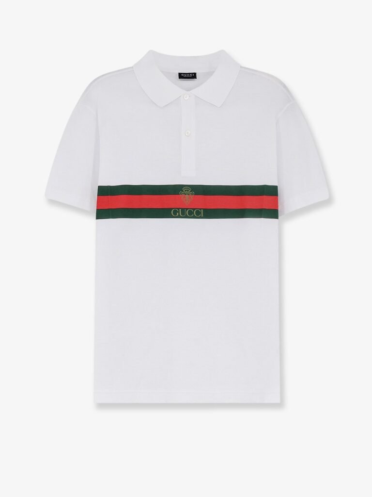 Cotton polo shirt with Web print on the front