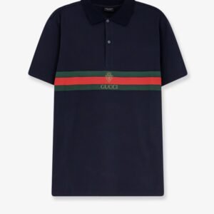 Cotton polo shirt with Web print on the front