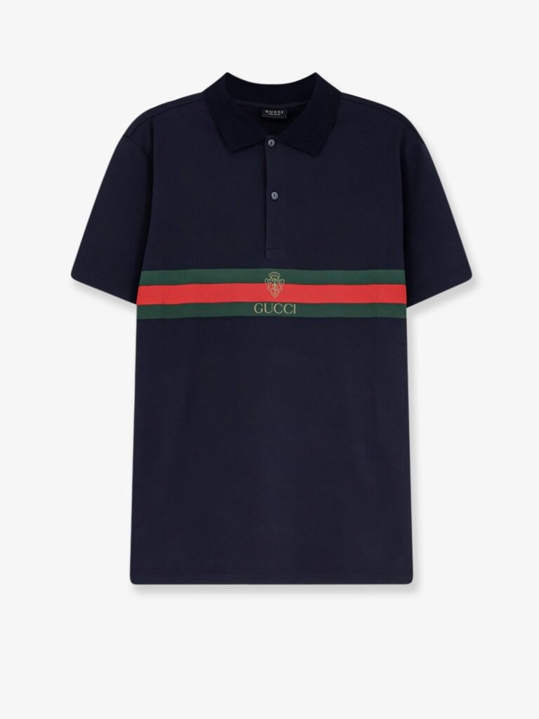 Cotton polo shirt with Web print on the front
