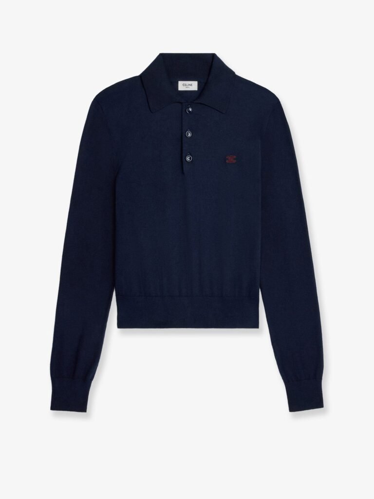 Cotton polo sweater