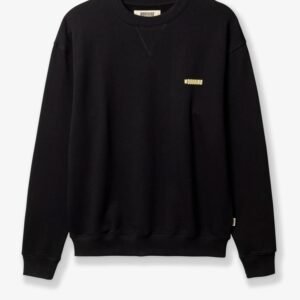 Cotton sweater with front logo print