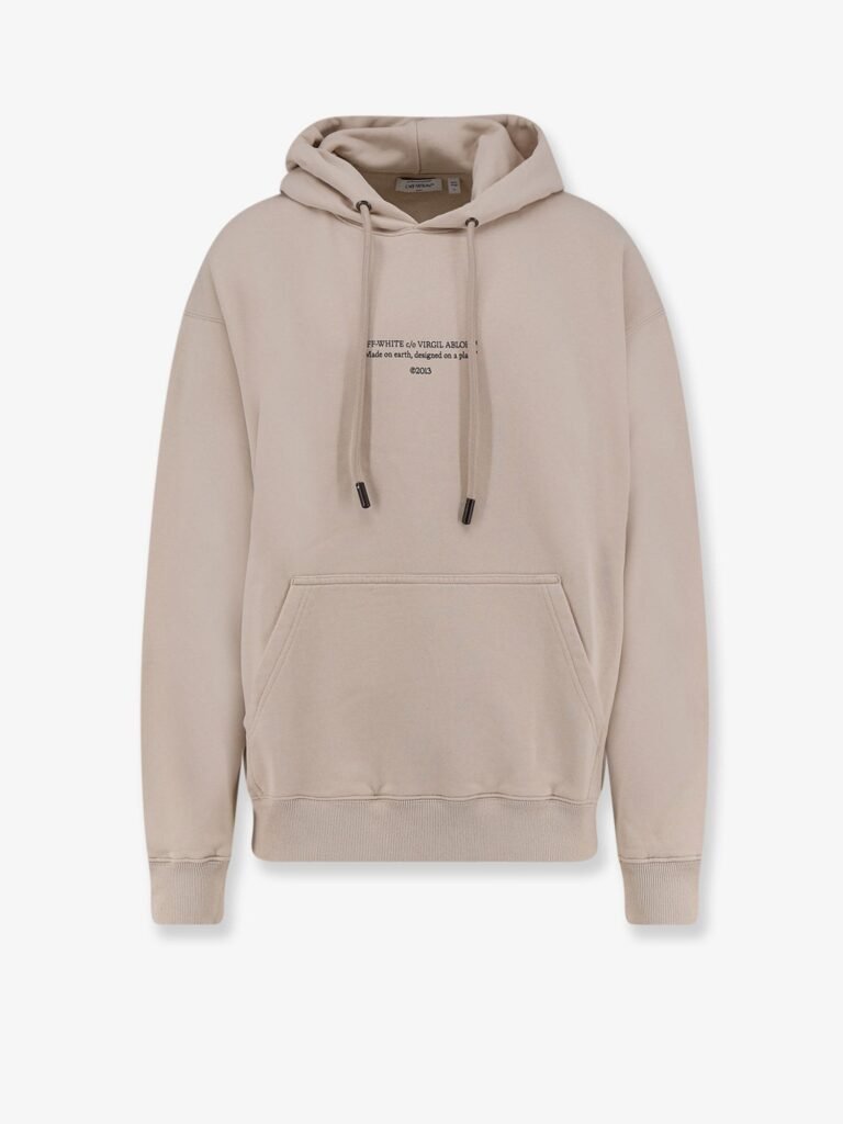 Cotton sweatshirt with frontal logo print