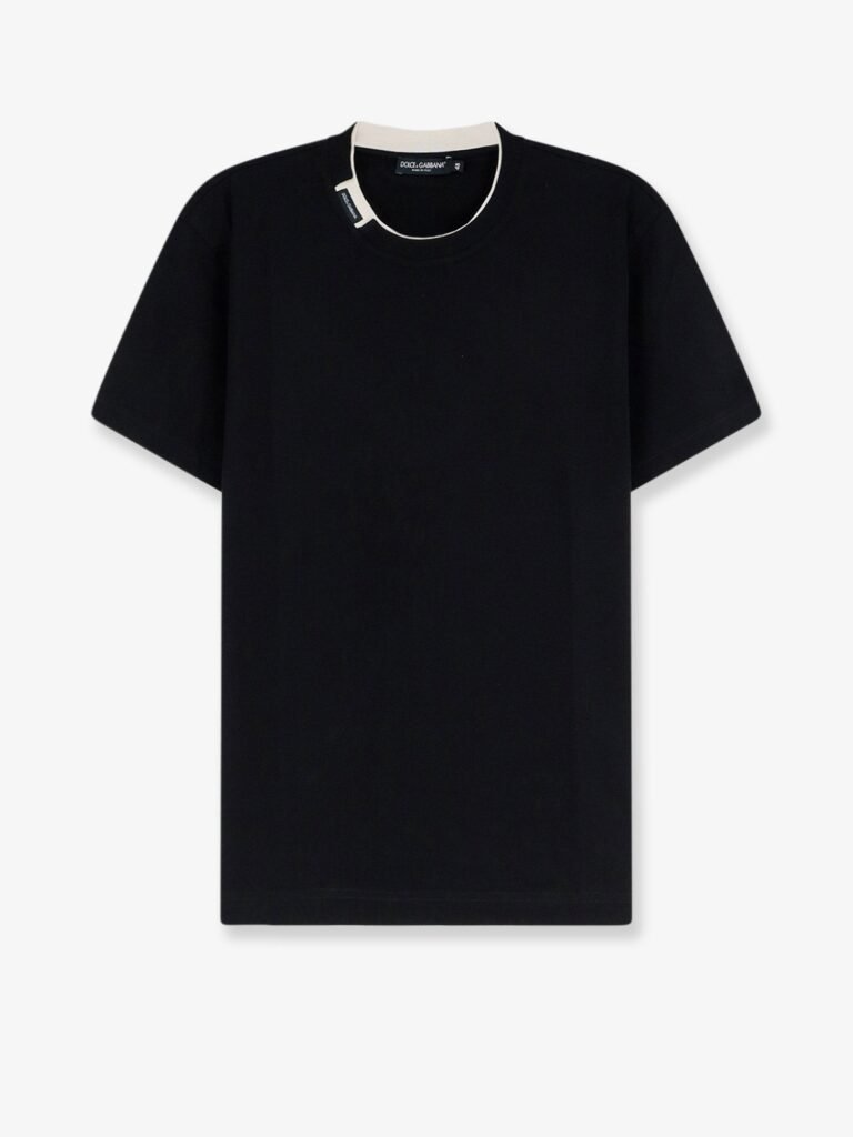 Cotton t-shirt with contrasting profile