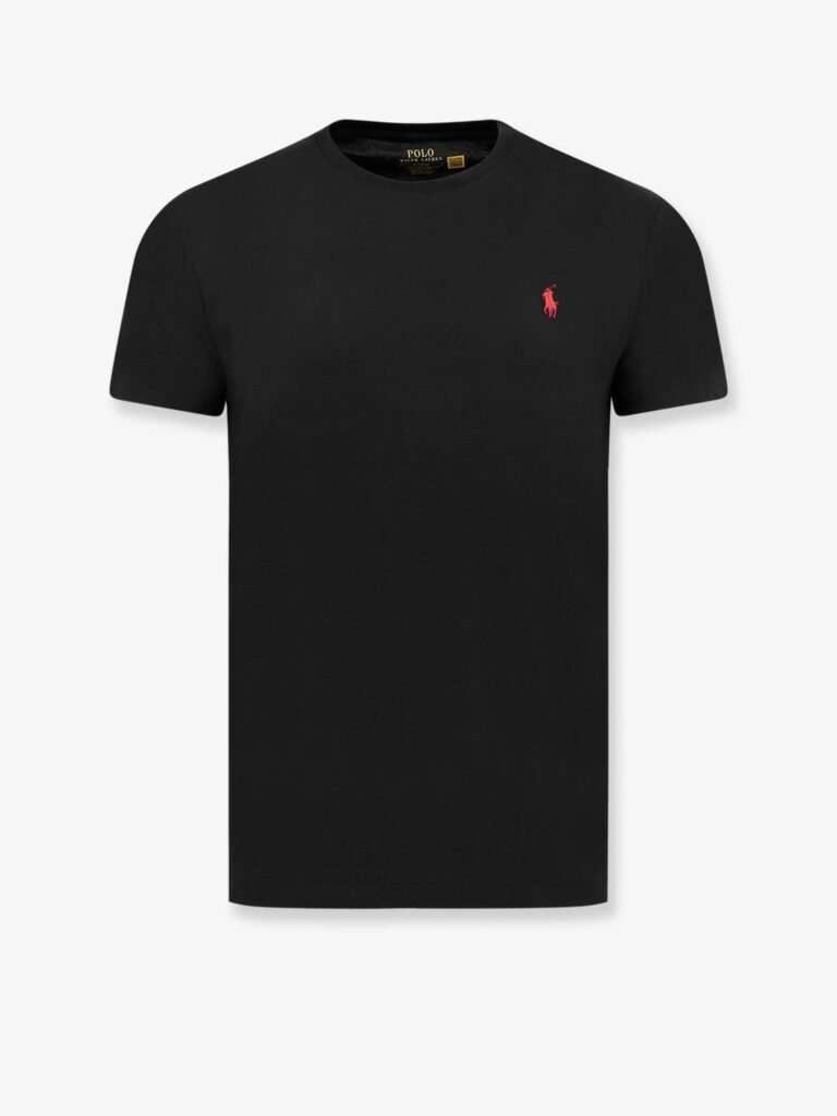 Cotton T-shirt with embroidered logo on the front