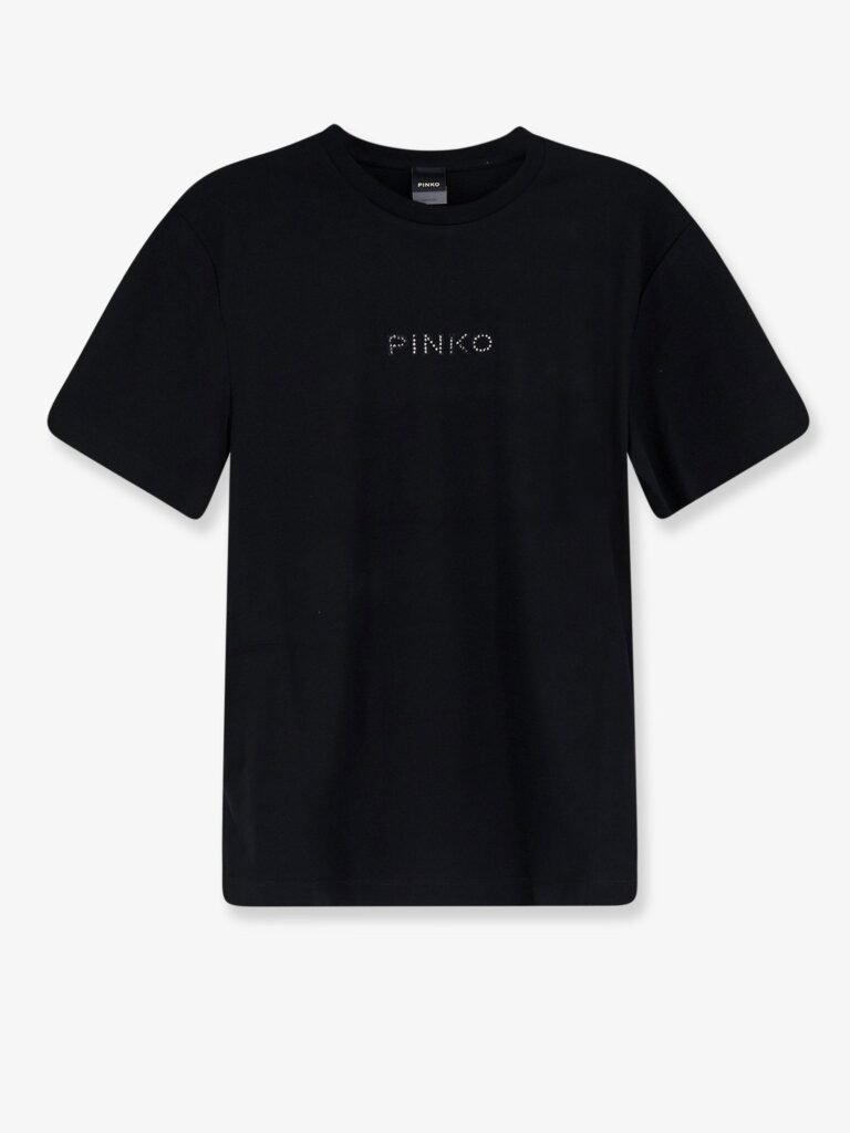 Cotton T-shirt with front lettering logo
