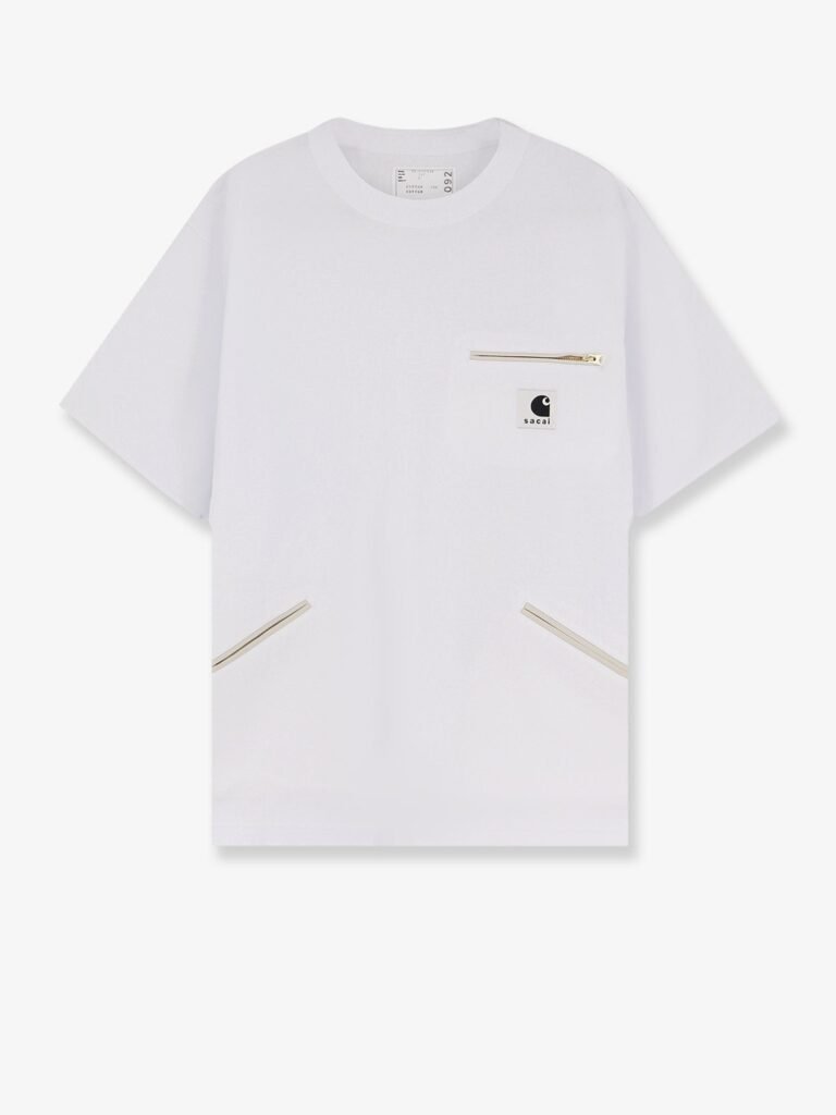 Cotton t-shirt with frontal logo patch