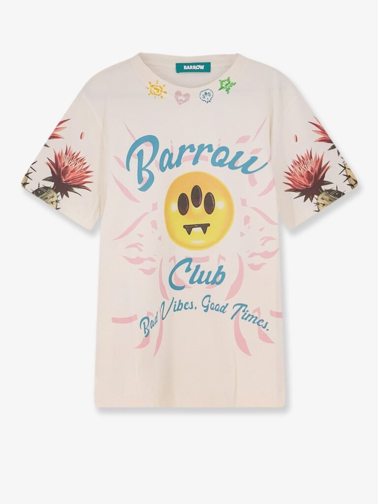 Cotton t-shirt with frontal logo print
