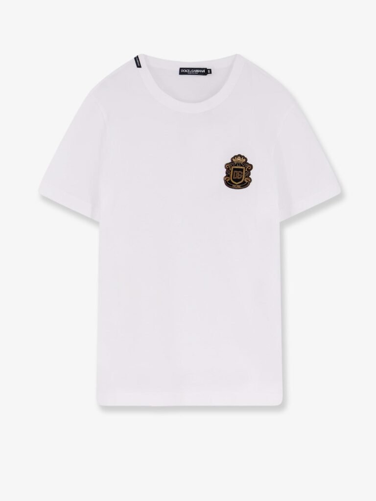 Cotton t-shirt with iconic logo patch