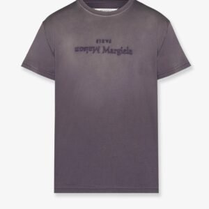 Cotton T-shirt with rewashed effect