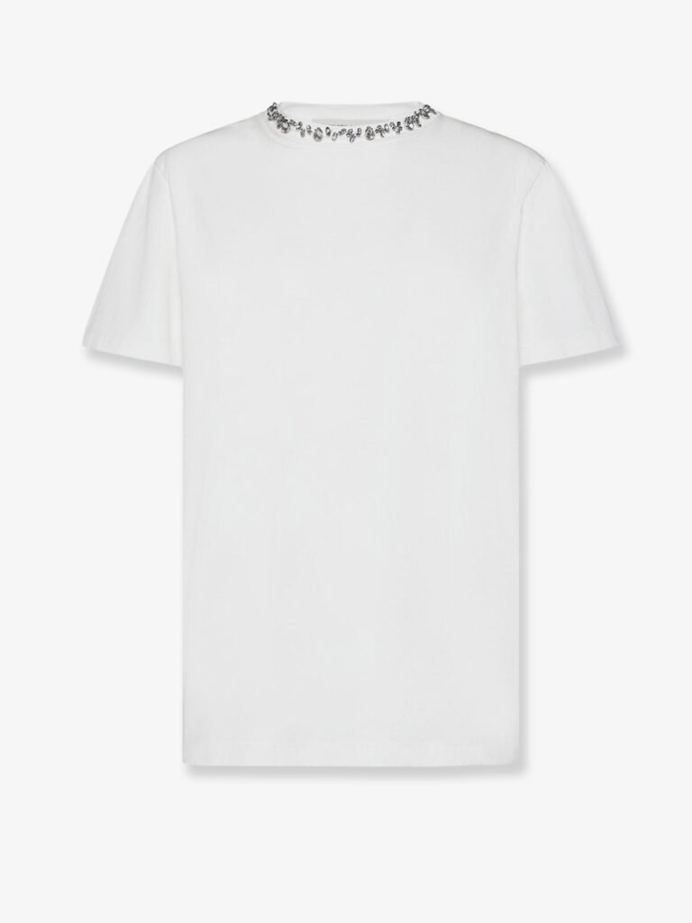 Cotton t-shirt with rhinestones