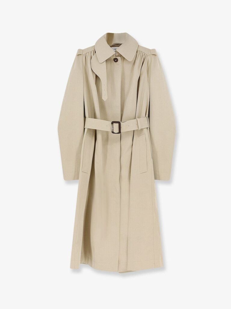 Cotton trench with Puff sleeves