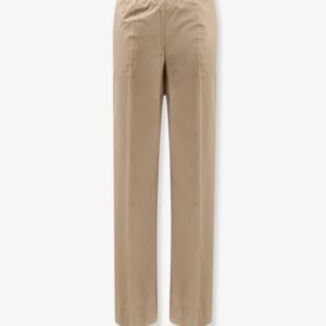 Cotton trousers with logo patch