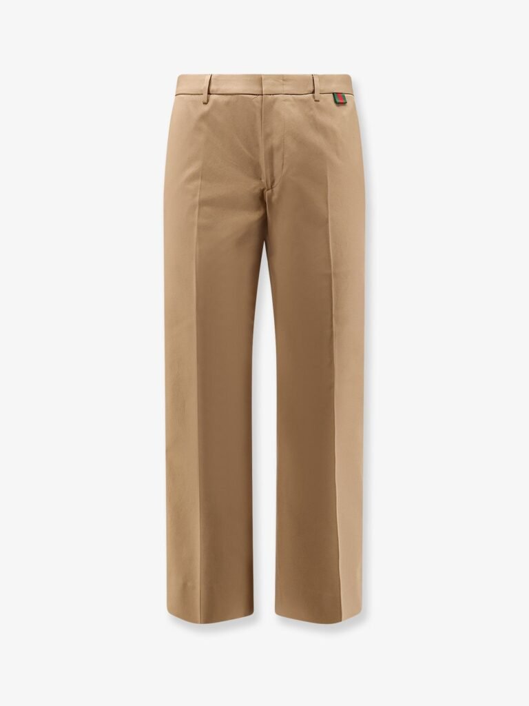 Cotton trousers with Web detail