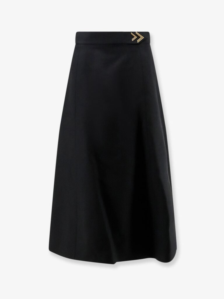 Crepe Couture midi skirt