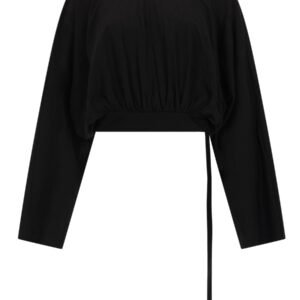 "CROPPED" HOODED T-SHIRT