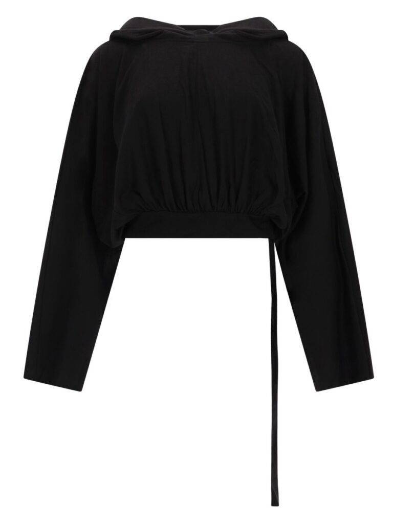 "CROPPED" HOODED T-SHIRT