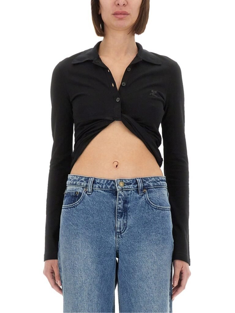 CROPPED POLO SHIRT "TWIST"