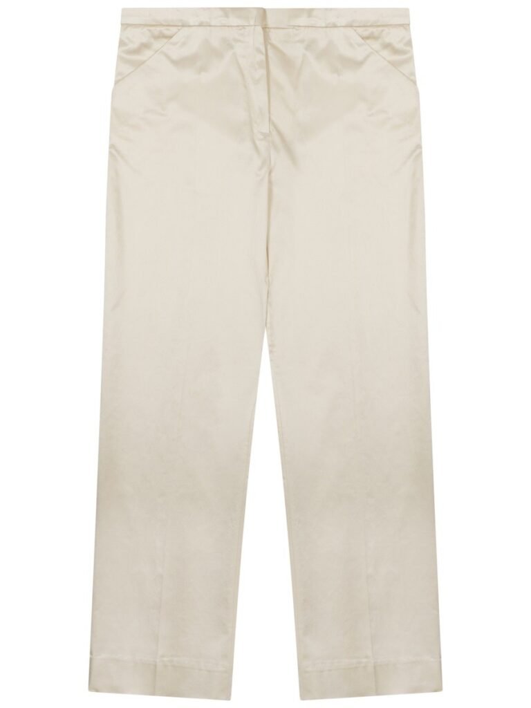 "CROPPED" STRAIGHT PANTS