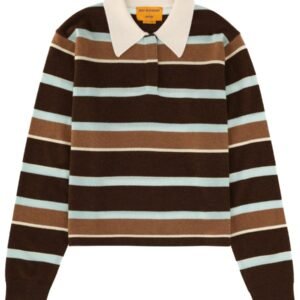 "CROPPED STRIPE RUGBY" POLO SHIRT