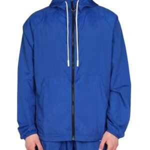 CROSS PRINT WINDBREAKER JACKET