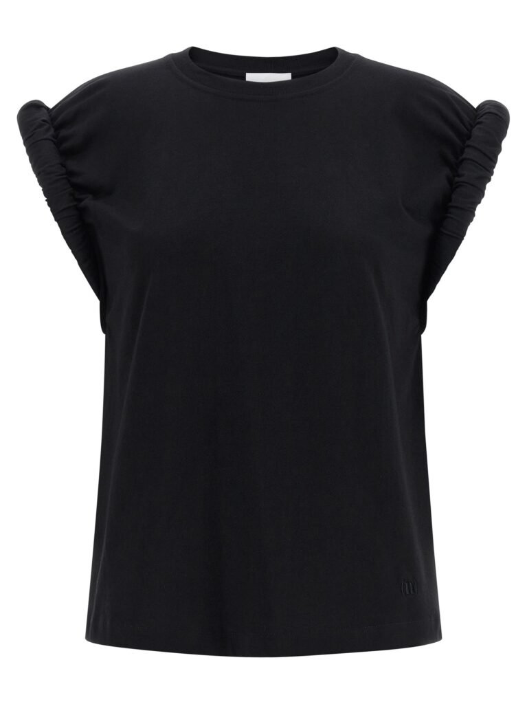 Curled sleeve t-shirt