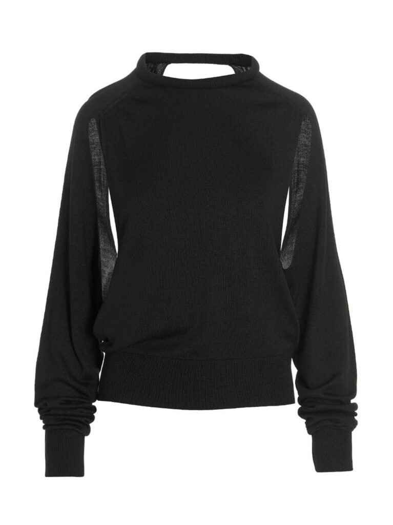 Cut out insert top sweater