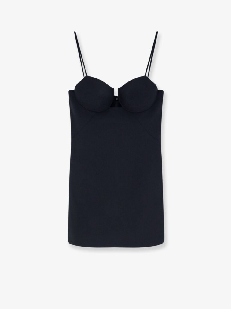 Cutaway Satin Mini Dress