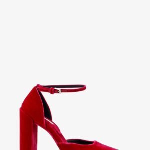 D' Orsay 90 velvet décolleté