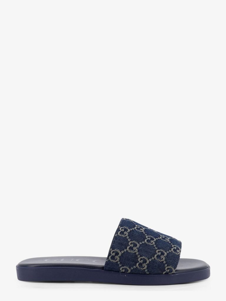 Denim sandals with GG motif