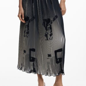 DESIGUAL WOMEN'S LONG SKIRT BLACK