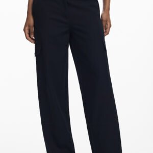 DESIGUAL WOMEN'S BLACK TROUSERS