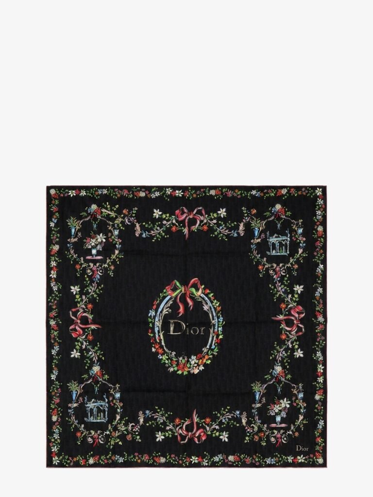 Dior Arabesque Dioriviera 90 silk foulard