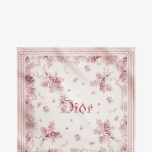 Dior Lilac Bouquet Print Silk foulard