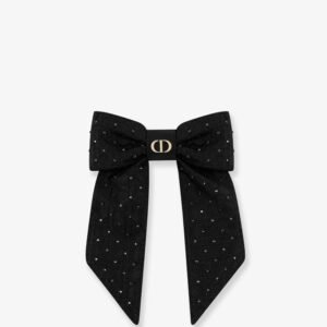 Dior Twist technical fabric and silver-colored crystals bow