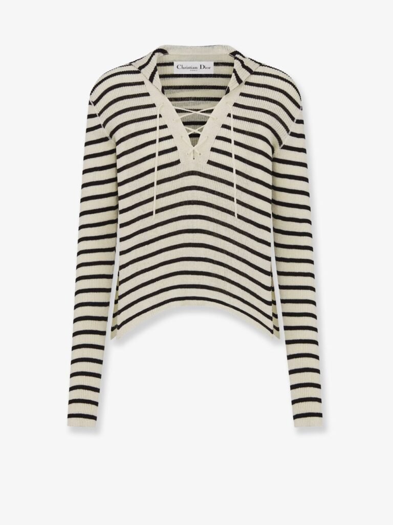 Dioriviera striped linen and silk sweater