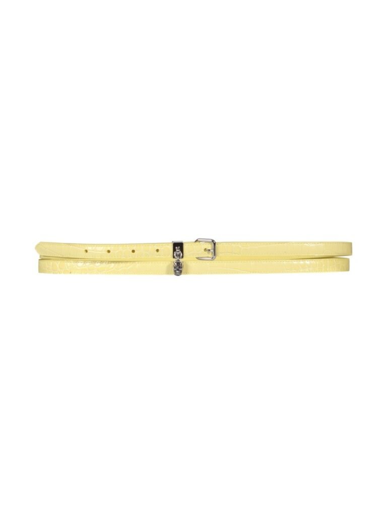 DOUBLE BELT WITH SKULL AND PAVÈ