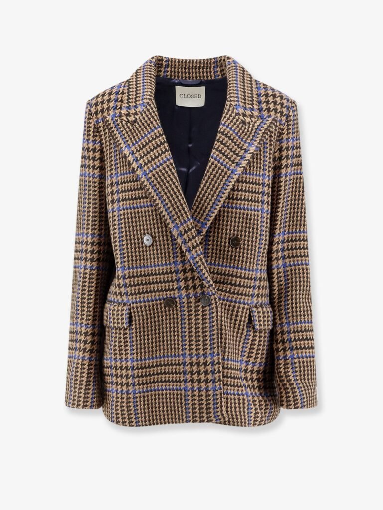 Double-breasted Prince-of-Wales coat