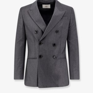 Double-breasted virgin wool blazer