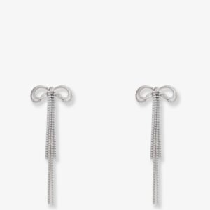Double Crystal Bow Earrings