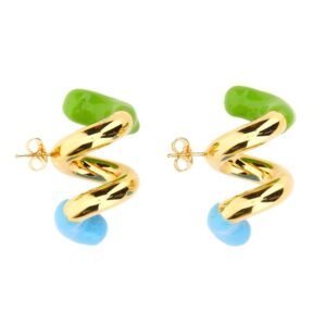 DOUBLE FUSILLO EARRING