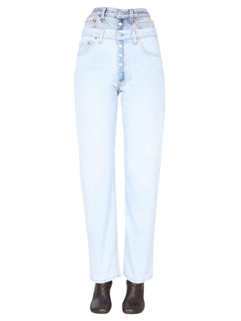 DOUBLE WAISTED JEANS
