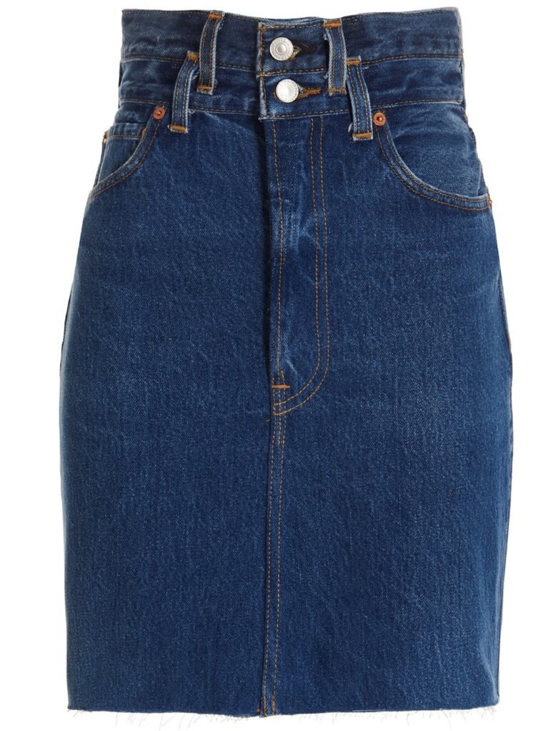'Double Waisted Pencil' Re Done x Levi's skirt