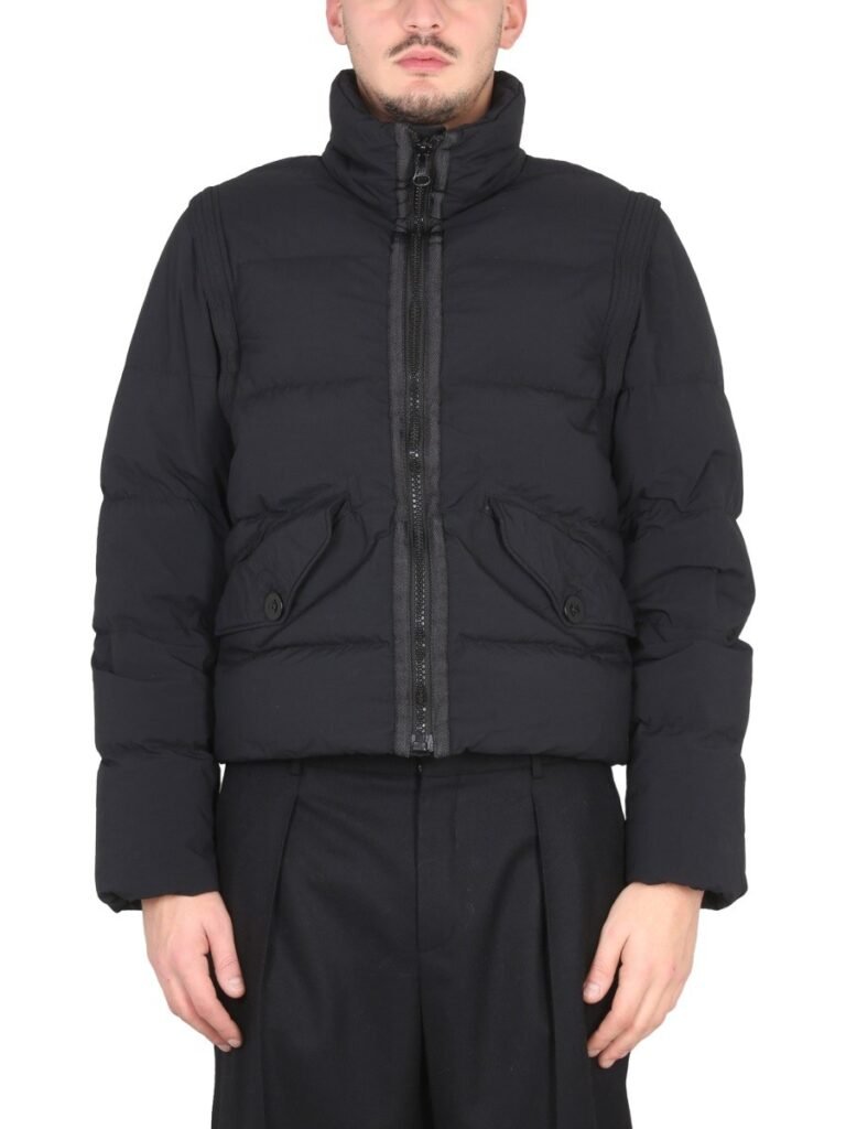 DOWN JACKET WITH REMOVABLE SLEEVES