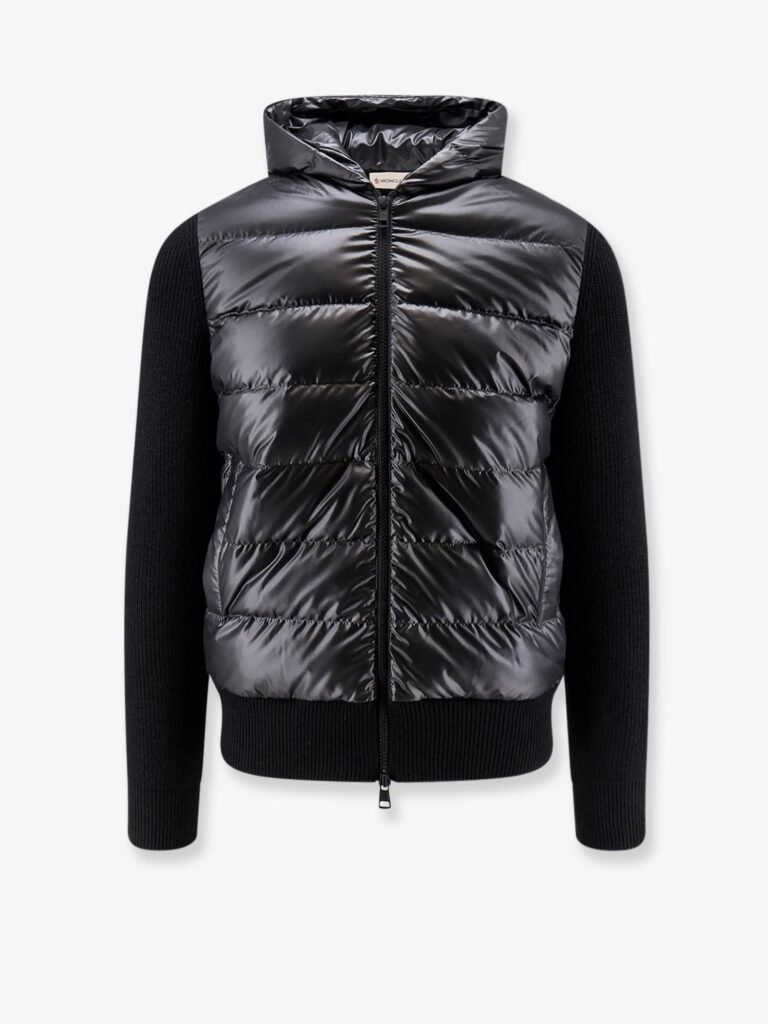Down Jacket with virgin wool inserts