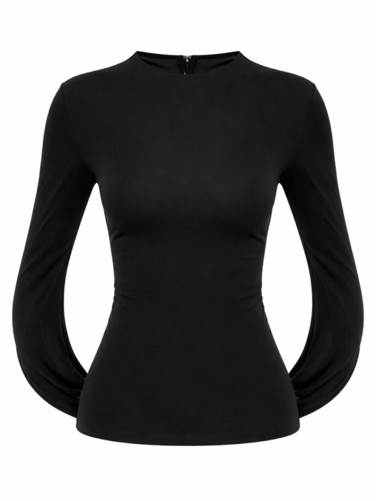 DRAPED BACK TOP