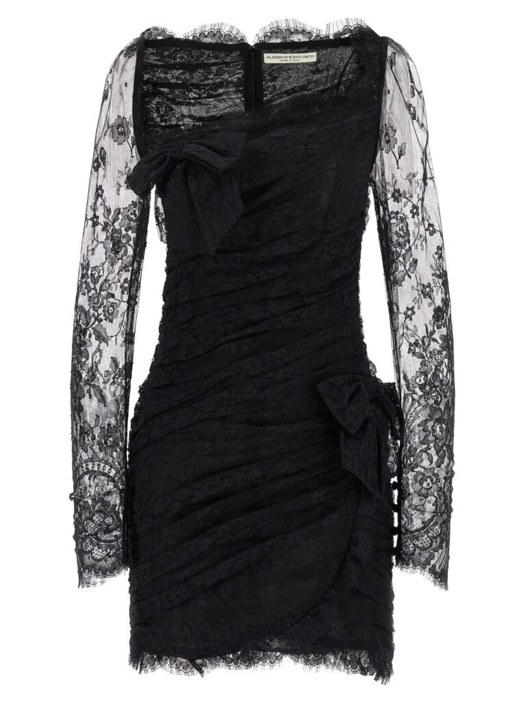 Draped dress.