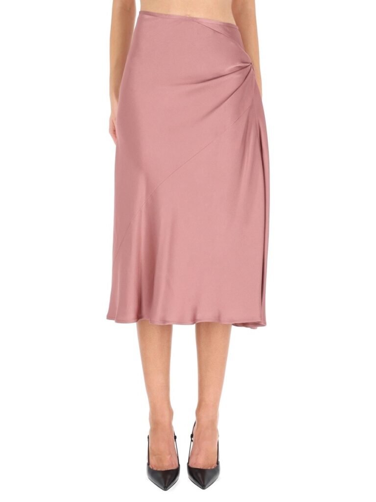 DRAPED MIDI SKIRT