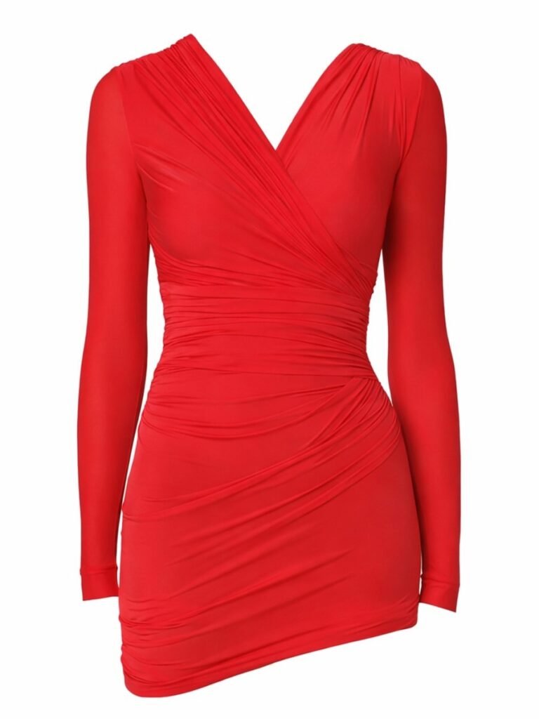 DRAPED MINI DRESS