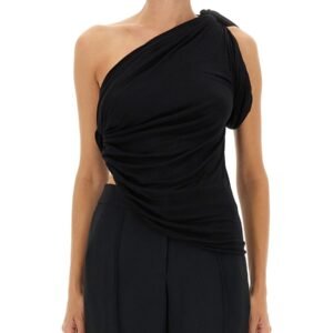 DRAPED ONE-SHOULDER TOP