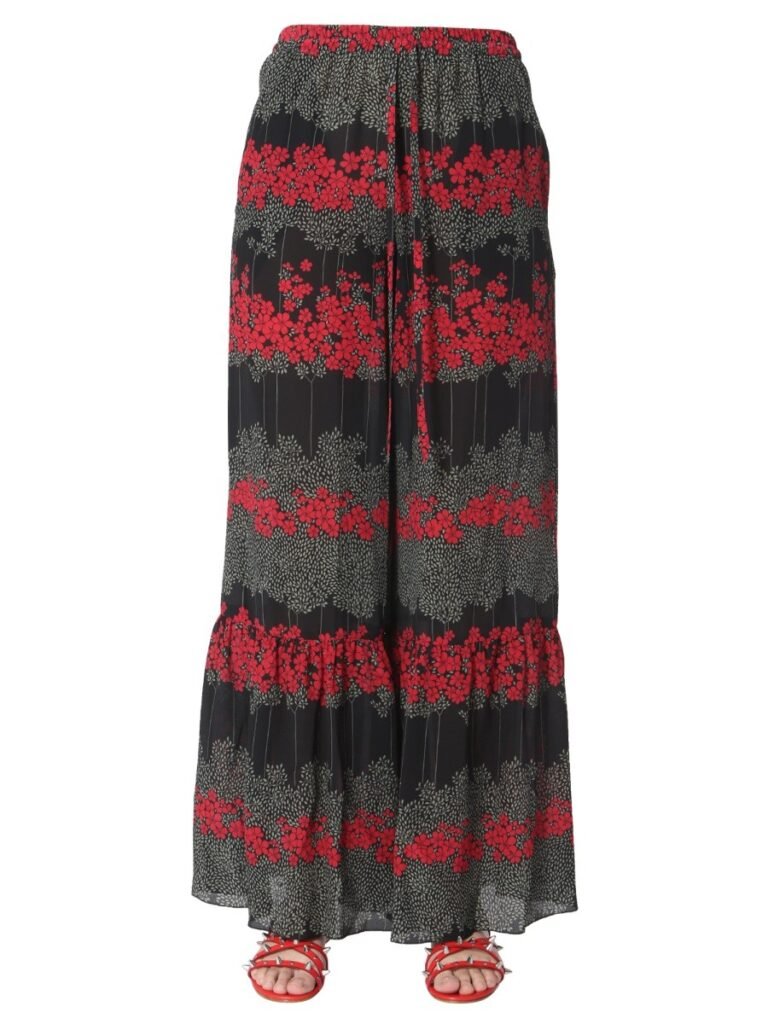 DREAMING PEONY PRINT TROUSERS